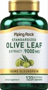 Tubing Rock Olive Leaf Extract Cápsulas (10000mg) 120 comprimidos (150mg) Oleuropein (100mg) Suplemento de ervas padronizado (100mg)