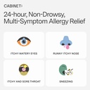 Gabinete: Fexofenadina Hcl 180mg Comprimidos de Alergia de Alívio Não-Drowsy Antihistamínico para HSA/FSA Interior & Exterior (Alumínio - 30 Contagem)