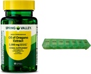 Spring Valley Mediterrâneo Óleo de Orégano 2000 mg 60 Softgels para Saúde Imune com Organizador de Pílulas