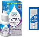 TheraTears Extra Dry Eye Drops 0.5 fl oz 2 Contagem com Q-Dicas 100% Cotonete 500 Contagem