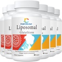 Glutationa lipossomal Softgels, Absorção melhorada - Entrega lipossômica, forma ativa L-Glutationa, celular, função imunitária e detox do fígado, rico em fórmula antioxidante, sem glúten, 360 Softgels