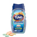TUMS Smoothies antiácido de força extra comprimidos mastigáveis para alívio da azia, frutas variadas - 60 contagem (Pacote de 1)