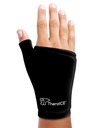 TheraICE Wrist Ice Pack Wrap Thumb Brace para qualquer uma das mãos para terapia quente e fria - luva de gel macio reutilizável para lesões, túnel carpal, artrite, tenossinovite de De Quervain - se encaixa a maioria das mulheres - S / M