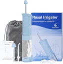 TopQuaFocus Sistema de Irrigação Nasal Sistema de Lavagem de Sinus Sistema de Irrigação Nasal com Tanque Telescópico de Água Neti Pot Combinação Versátil Lavador de Nariz Flosser de Água 3 Agulhetas 3 Modos Limpador de Nariz para Adulto & Kid