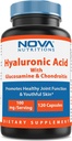Nova Nutrições Ácido Hialurônico 100mg/servindo - Promove Pele Jovem e Função Conjunta Saudável 120 Cápsulas