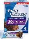 Pure Protein® Chewy Chocolate Chip, 50 gramas, 6 contagem Multipack