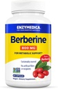 Enzimedica Berberine 800 mg – Cápsulas Vegan para Apoio Metabólico – de Barberry Fonte Sustentável – Não-GMO, Sem glúten, Sem preenchimentos ou Excipientes – 60 Cápsulas