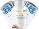 Suporte de Ereção Premium Posado e Impulsionador de Libido, Fluxo de Sangue, Tamanho e Firmeza para o Enhanceamento dos Homens L-Arginina + 18 Ingredientes 3rd Party Tested + USA Made - 60 comprimidos