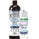 Gel de prata coloidal Ameo Life com Aloe Vera & Coloidal Silver Liquid Bundle
