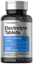 Horbäach Electrolyte Tablets Contagem de 200 Vegetarianos Keto-Friendly Não-GMO, e Suplemento de hidratação sem glúten