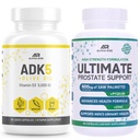 ADK 5 Suplemento Vitamina + Melhor suporte de próstata over-the-counter - Suplemento de saúde da próstata para homens