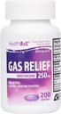 HealthA2Z® Alívio de gás Simethicone 250mg □ Alívio rápido de gás □ Alívio de sintomas Naturalmente (200 Softgels (Pacote de 1))