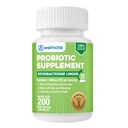 WELMATE Bifidobacterium - Suplemento Probiótico - Suporta Gut Saúde - Suporte Imune - Enzimas Digestivas - Glúten Livre - Vegan - Homens & Mulheres Probiótico - Tamanho do valor - 200 Contagem