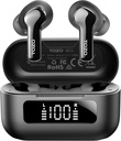 TOZO NC3 Hybrid Ativo Ruído Cancelando fones de ouvido sem fio com 6 microfones AI Clear Call Ear Buds 55H Playtime com LED Display 32 EQs pré-definidos via APP Bluetooth 5.3 IPX8 Impermeável em fones de ouvido