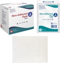 Dynarex Não-Aderente Pads-Sterile, embalado individualmente, não-Stick Ferida e Burn Care, Macio & Altamente Absorvente, 3” x 4”, 1 caixa de 100 Pads-Sterile não-Aderentes