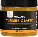 Pó de Latte de Açafrão Orgânico – USDA Certified, No Added Sugar Suplemento de Açafrão com Ceilão Canela, Zealthy Life, 45 Servings