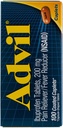 Advil Reliever/Redutor de Febre 200mg Caplets - 100 Ct, Embalagem de 3