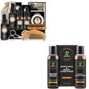 XIKEZAN presentes para homens w / beard kit e barba Shampoo e Condicionador conjunto