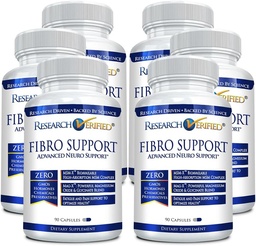 Pesquisa verificado Fibro Suporte - 540 Cápsulas - HSH, Magnésio, Vitamina D3, BioPerine - 6 Mês de Fornecimento - Vegan