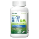 HealthA2Z® Mucus Relief DM □ Dextromethorphan HBr 20mg □ Guaifenesin 400mg • Tosse, Libertação Imediata, Não Revestido (200 Contagem de 1))