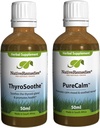 Remédios nativos ThyroSoothe e PureCalm ComboPack