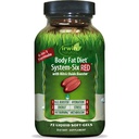 Irwin Naturals Body Fat Diet System-Six RED - 72 Liquid Soft-Gels, 6-em-1 Fórmula para gerenciamento de peso com reforço de óxido nítrico - 24 Total Servings