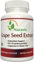 Extrato de Sementes de Naravis 400mg - 120 Cápsulas Vegetarianas com 95% de Proantocianidins - Suplemento Antioxidante Natural Não-GMO - Cápsulas Extraídas de Sementes para Antioxidante Optimal Suporte