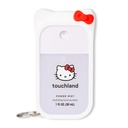 Touchland x Hello Kitty® Hand Sanitizer + Mist caso, perfumado e elegante Hydrating Sanitizer Spray Bundle, Tamanho de viagem, Dye Free
