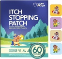 CAPY Bug Bite Itch Relief Patches for Kids - 60 Count, Travel & Camping Essentials, Hydrocortisona Alternativa, Itch Relief Stickers for Mosquito & Bug Bites