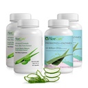 AloeCure Organic Aloe Vera Cápsulas Pacote - 4 Peças - 2 x Aloe Vera Cápsulas, 2 x Probióticos + Enzimas