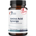 Desenhos para Sinergia de Aminoácidos de Saúde - Suplemento de Aminoácidos Essenciais Vegetarianos com BCAAs, Alfa-Ketoglutarato, Metionina + B6 (P-5-P) - Suporte para Atletas + Músculos (120 Cápsulas)