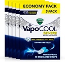 Vicks VapoCool Gotas de Garganta Dolorida Graves, Mentol de Força Máxima, Dor de Garganta Dolorida, Flavor de Inverno, 225ct (5-embalagem de 45ct)