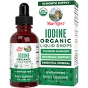 MaryRuth Orgânicos Iodo Liquid Drops Orgânicos Iodo de Potássio Iodo de 1 Ano Abastecimento de 450 Servos Saúde da Tiróide USDA Orgânico Vegan □ Não-GMO □ Gluten Free □ 1 Fl Oz