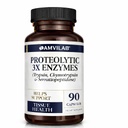 Enzimas proteolíticas 3X - Trypsin, Cymotrypsina & Serrapeptidase - Reduz Edema & Irritation from Tissue Injury - Suporta bem-estar corporal e recuperação - Suplemento dietético - 90 Cápsulas