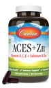 Carlson - ACES + Zn, Vitaminas A, C, E + Selênio e Zinco, Saúde Celular e Suporte Imune, Antioxidante, 180 Softgels