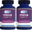 Concentração de alívio mais fórmula de olho seco (180 ct. suprimentos de 60 dias) Omega 3 Suplemento - suplemento de alívio de olho seco - óleo de peixe Omega 3