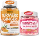 Pastilhas de gengibre alcaçuz de 2 embalagens + pastilhas de 1Pack Menopause Supplement