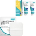 Dressing de ferida hidrocolóide 10 pacote Ultra Thin 4" x 4" + 2 embalagens Dressing de ferida hidrogel