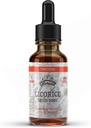 Tintura de alcaçuz, Extrato de alcaçuz orgânico (Glycyrrhiza Glabra) Raíz seca, suplemento de ervas, não-GMO em Glicerina vegetal orgânica a frio 4 oz, 670 mg