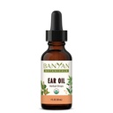 Banyan Botanicals Ear Oil – Óleo de ervas orgânicas gotas de orelha com Ashwagandha e alho – calmante e reconfortante para os ouvidos – 1 oz – Não OGM Fonte sustentável Vegan