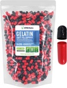 XPRS Nutra Tamanho 000 Cápsulas Vazias - 1000 Count Large Vazio Gelatina Cápsulas - Comprimidos para Preenchimento de Cápsulas Suplemento DIY - Pílulas de Gel de cor recarregáveis para Suplementos Do-It-Yourself (Vermelho/Preto)