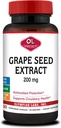 Olympian Labs Grape Seed Extract Cápsulas - 200 mg - 100 Cápsulas Vegetais Suportando Saúde do Coração, Proteção Antioxidante.