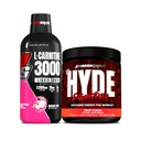 PROSUPPS L-Carnitine 3000 Estimulante líquido livre tiros (fruto dragão) e Mr. Hyde assinatura série pré-treino Energia em pó (Fruit Punch) Bundle