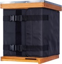 MayBee Winter Bee Colmeia Envoltório para 10 e 8 colmeias de moldura, 600D Oxford Cloth Envoltório de colmeia ajustável para 2 caixas de colmeia profunda, impermeável, à prova de vento, leve, reutilizável, 76.8" x 18.1"