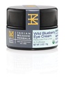 Indian Meadow Herbals Wild Blueberry Eye Cream (.5 onças) - Sob creme de olho para Puffy Eyes & Fine Lines - Anti-Aging Eye Care w / Plantas orgânicas, Óleos