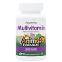 NaturesPlus Animal Desfile Multivitamínico Mastigável Infantil - Sabor de Uva - 180 Comprimidos em forma de animal, Pacote de 2 - Promove Saúde e Bem-Estar - Vegetariano, Glúten Livre - 180 Total de Servimentos