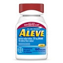 Aleve Gelcaps com fácil abertura Artrite Cap, Naproxeno Sódio, Medicação para Dor Artrite, 160 Contagem
