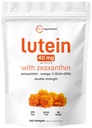 Micro Ingredientes Lutein & Zeaxantina 40mg Softgels, 240 Count, com Astaxantina, Omega-3s, & Fosfolipídios ; Olho + Vision Health Vitaminas ; Terceiro partido testado, Não-GMO, Gluten Free