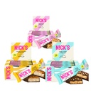 Nick's Sampler Pack Swedish Style Protein Bares, Keto Friendly Snack Bars, Não adicionado de açúcar, 5g Colágeno, Low Carb Protein Bar, Low Sugar Replacement Bar, Keto Snacks, 36-Count