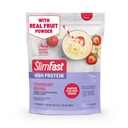 SlimFast High Protein Smoothie Mix Plus Fruit Powder, High Protein Meal Replacement Powder, Fibra, Vitamina C, 21 Servings, 1.29 Libras, Strawberry Banana (Packaging May Vary)